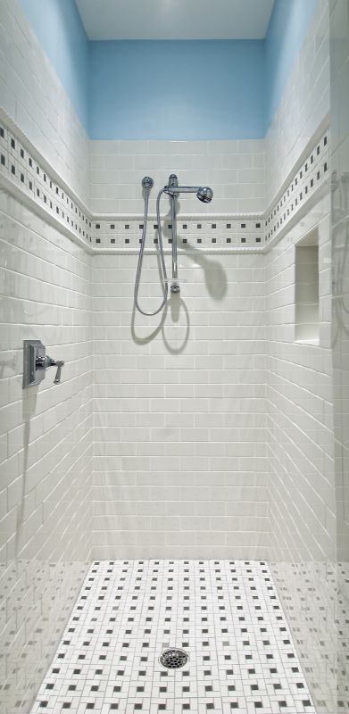 Open Shower with Minimal Hardware